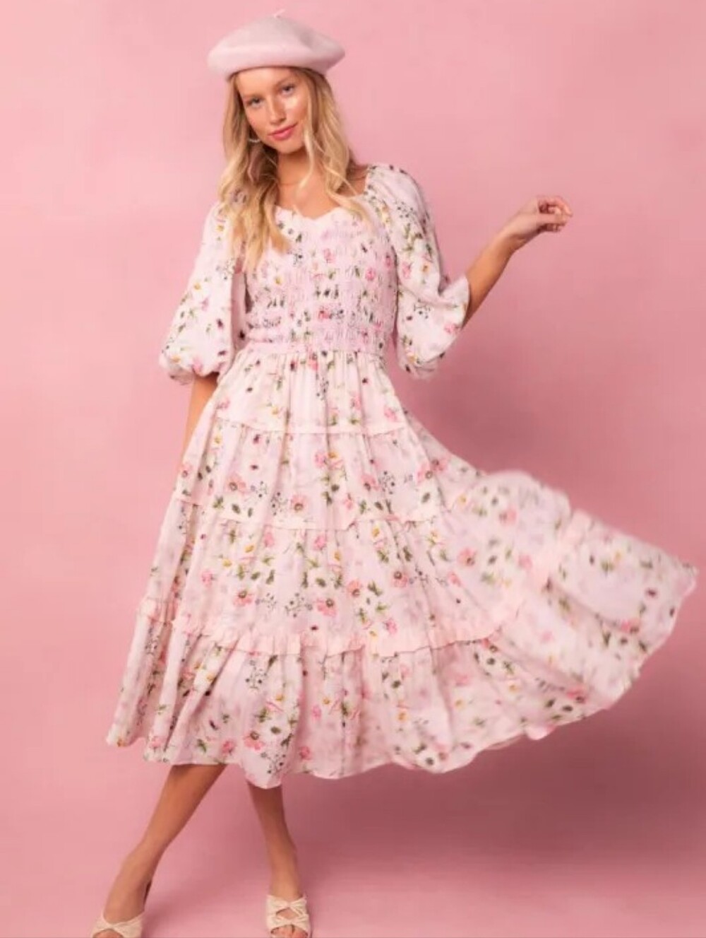 Ivy City Co Pink Roslyn Dress (Dress #1)